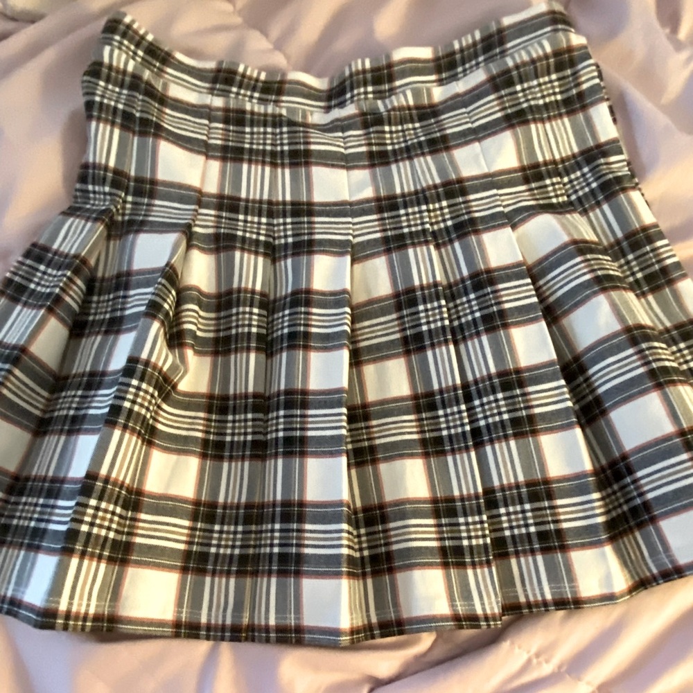 Plaid Pleated Skirt from Originality size M/L
